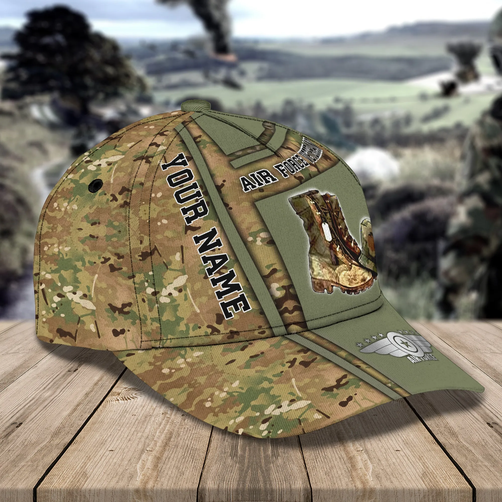 3D Classic Cap Air Force Veteran Personalized Name Cap 35 Namashops