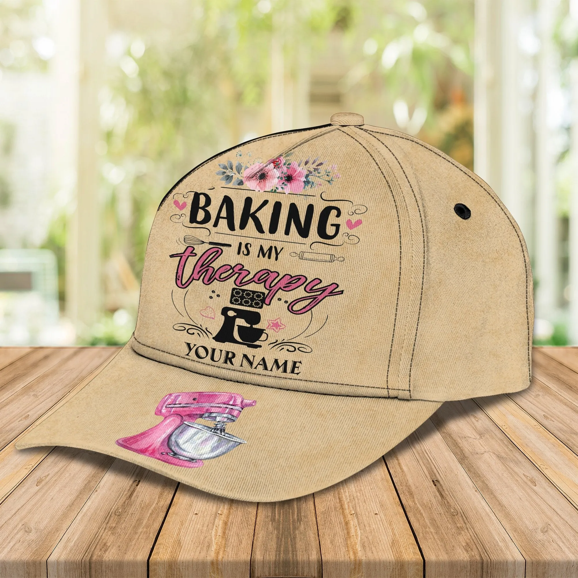 3D Classic Cap Baking Personalized Name Cap 072 Namashops