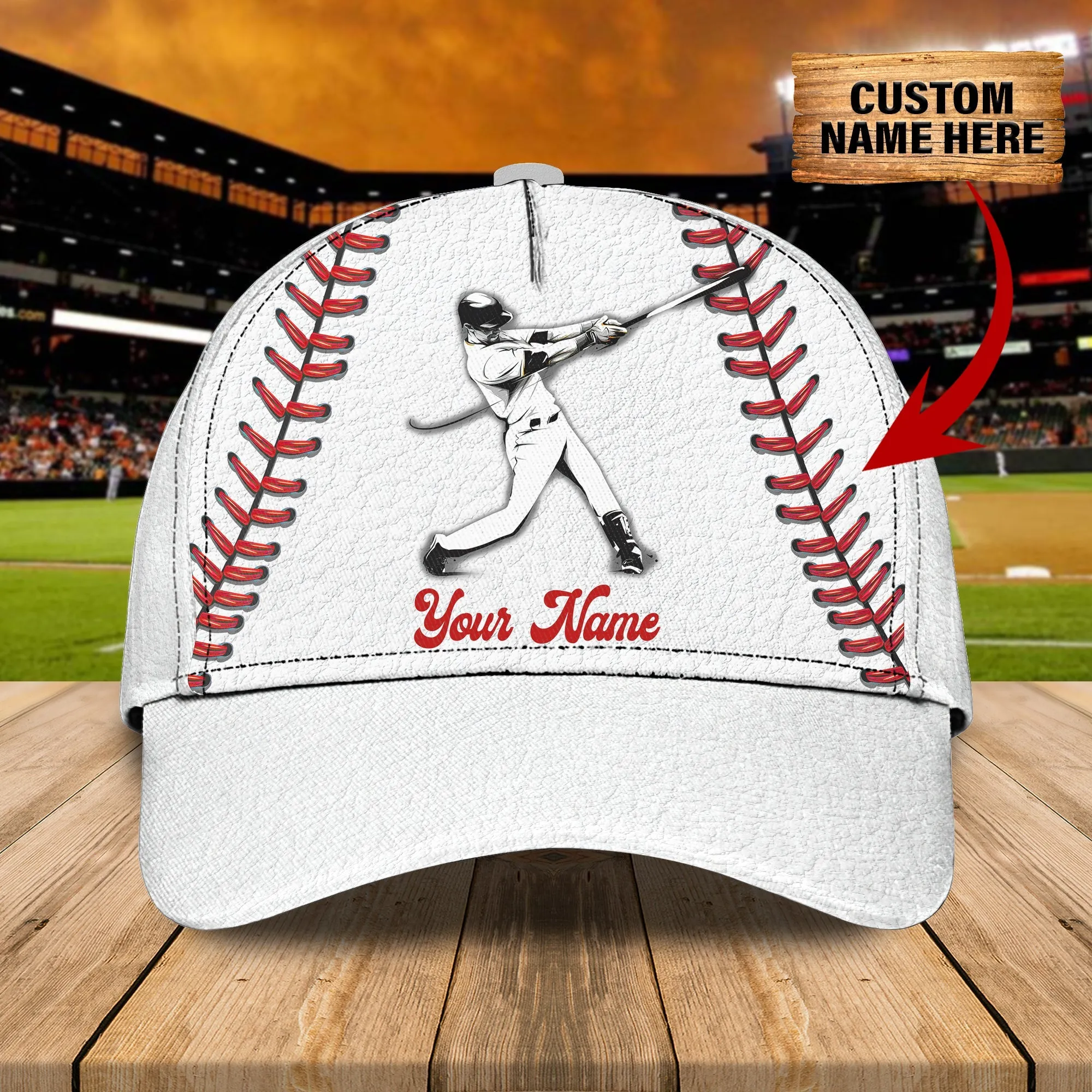 3D Classic Cap Baseball Personalized Name Cap 108 Namashops