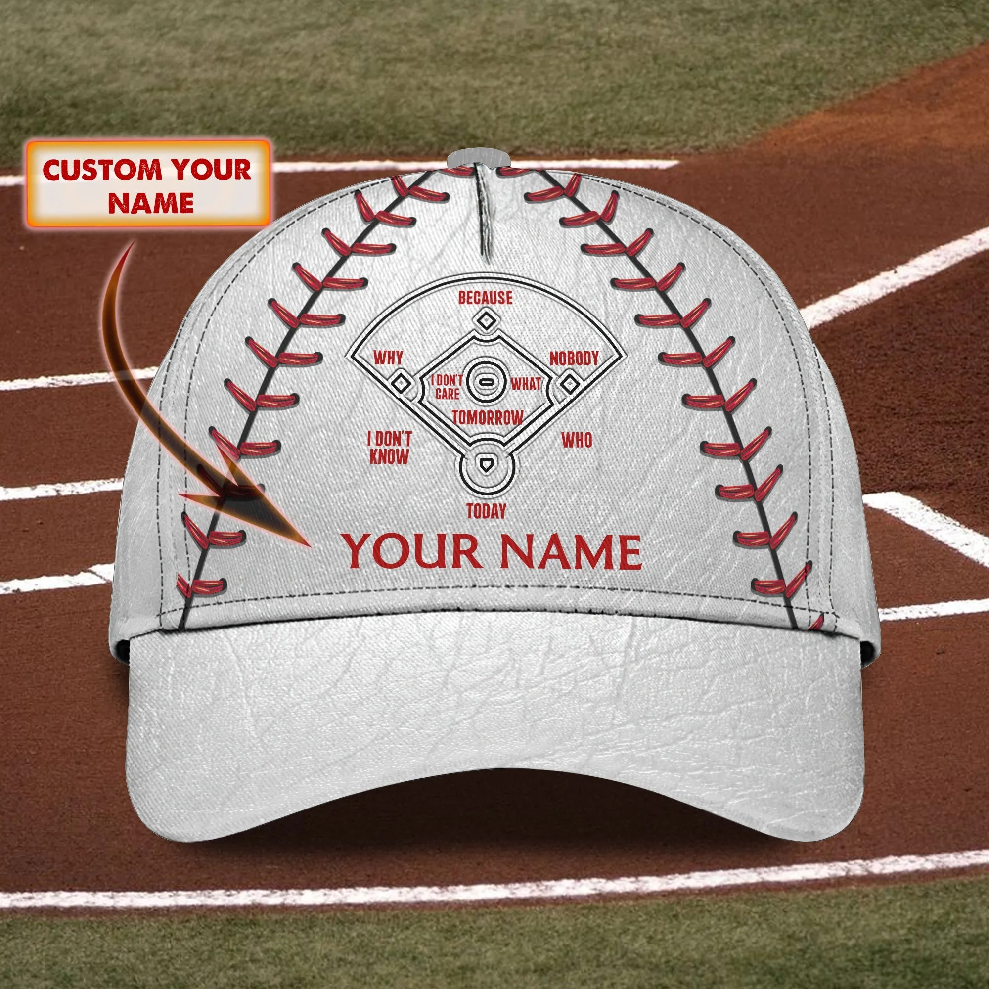3D Classic Cap Baseball Personalized Name Cap 9 Namashops