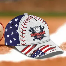 3D Classic Cap Baseball Usa Pride Personalized Name Cap Namashops