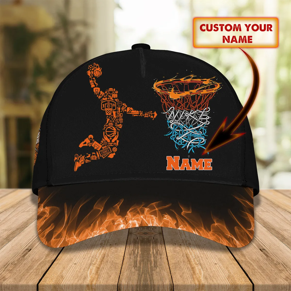 3D Classic Cap Basketball Personalize Name Cap Cap Namashops
