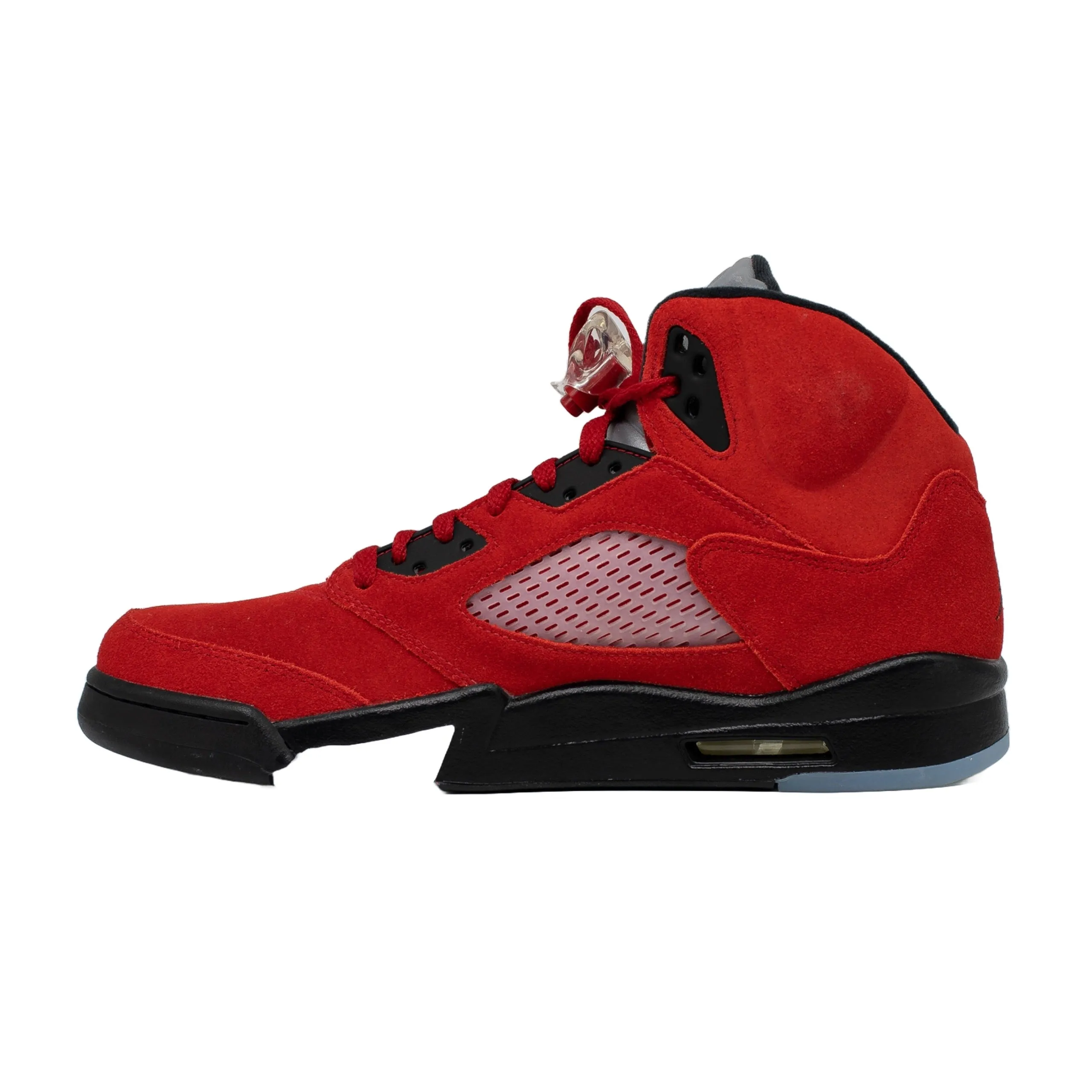 Air Jordan 5 Raging Bull 2021 - Red Suede Retro Sneakers