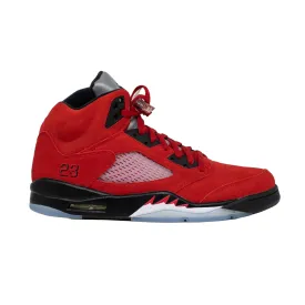 Air Jordan 5 Raging Bull 2021 - Red Suede Retro Sneakers