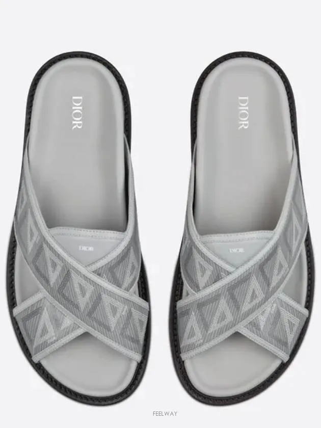 Aqua CD Diamond Sandals Grey