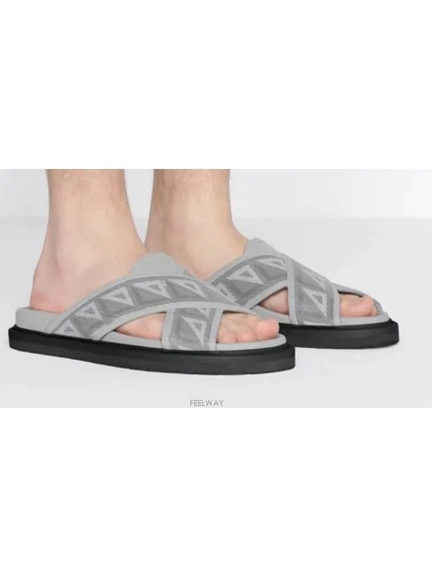Aqua CD Diamond Sandals Grey