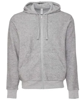 Athletic Heather - Unisex sueded fleece full-zip hoodie