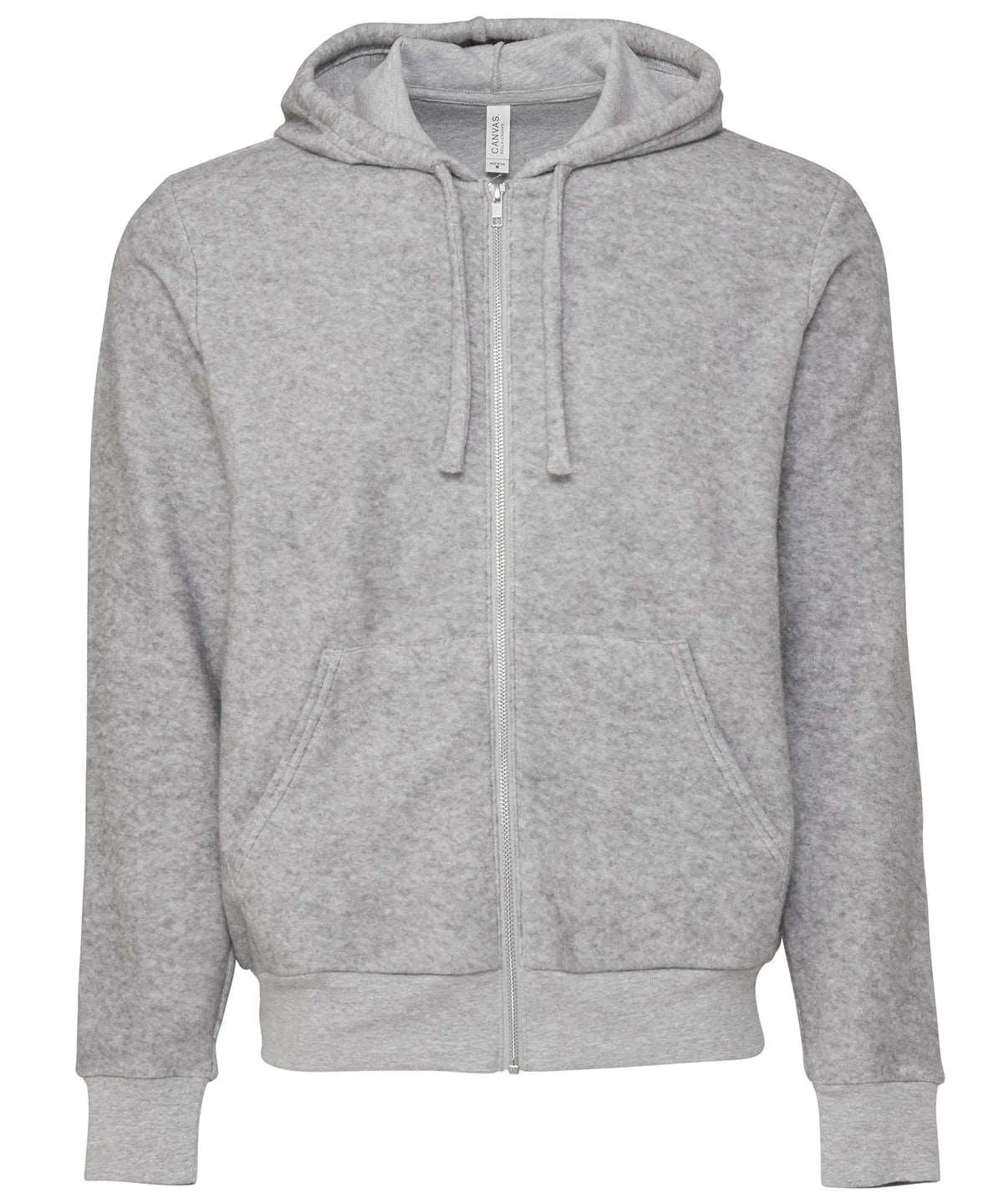 Athletic Heather - Unisex sueded fleece full-zip hoodie