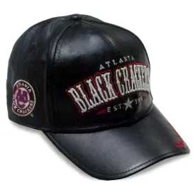 Atlanta Black Crackers Black Leather Baseball Cap