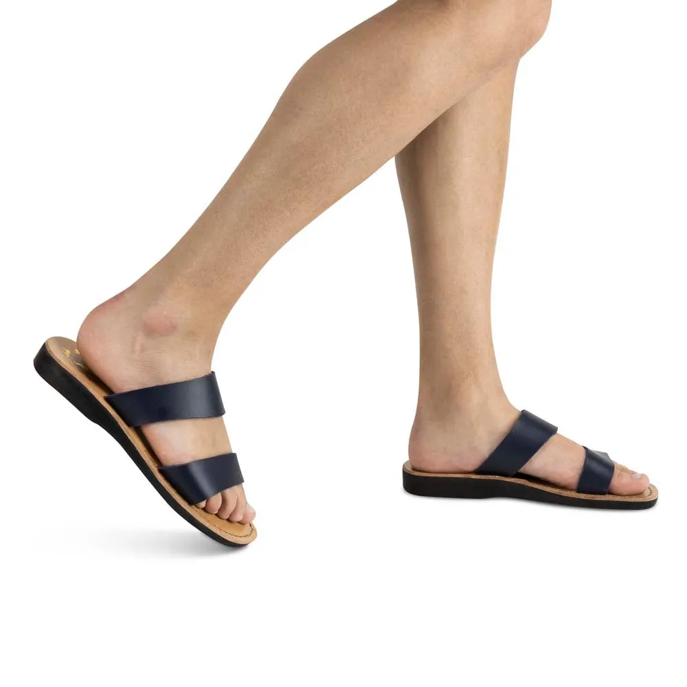 Aviv Vegan - Leather Alternative Sandal | Blue