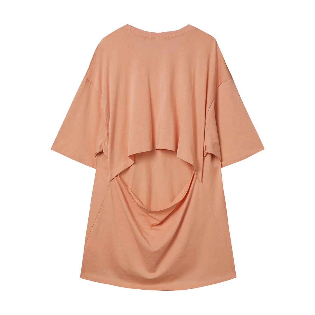 BACK SLIT SYMBOL TEE ORANGE