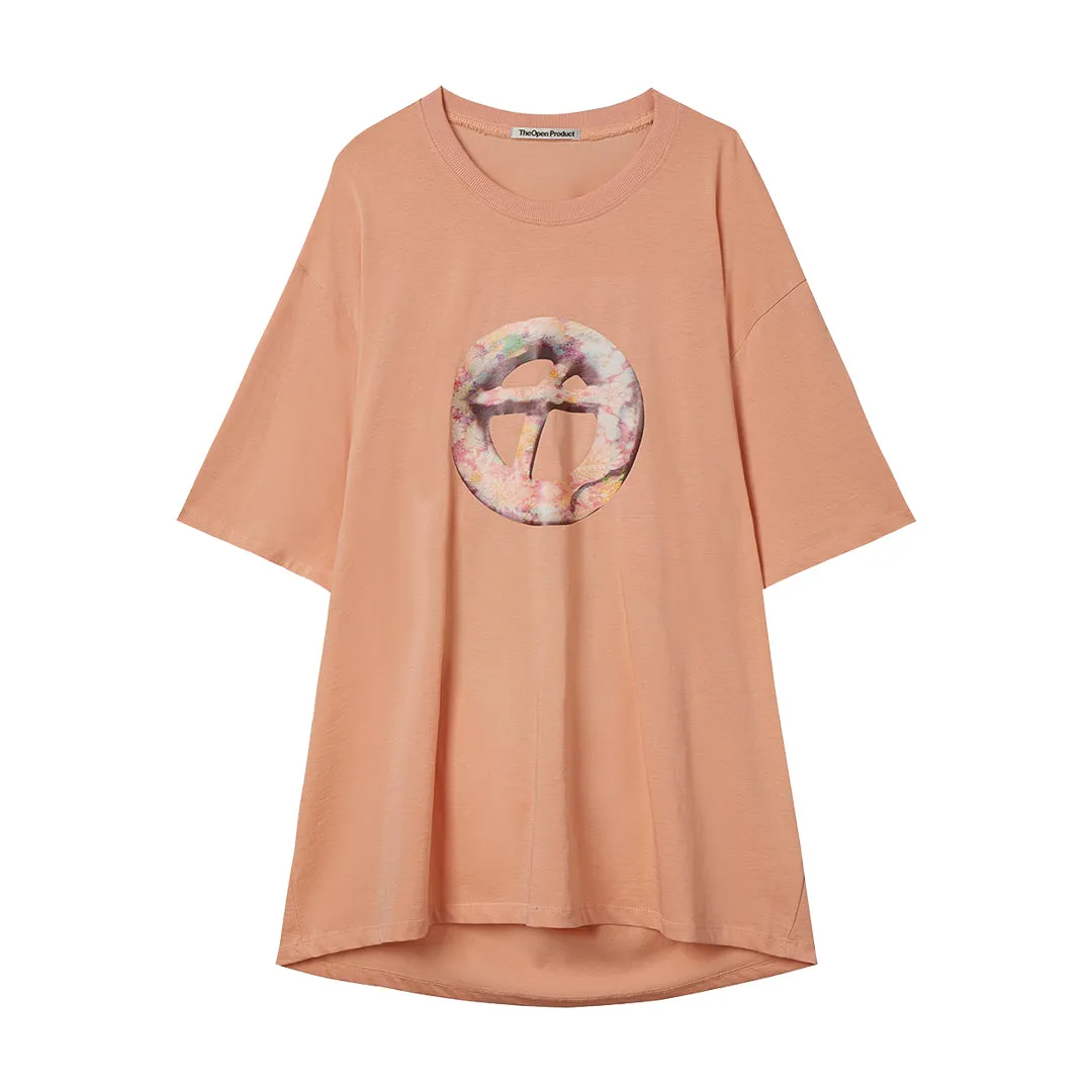 BACK SLIT SYMBOL TEE ORANGE