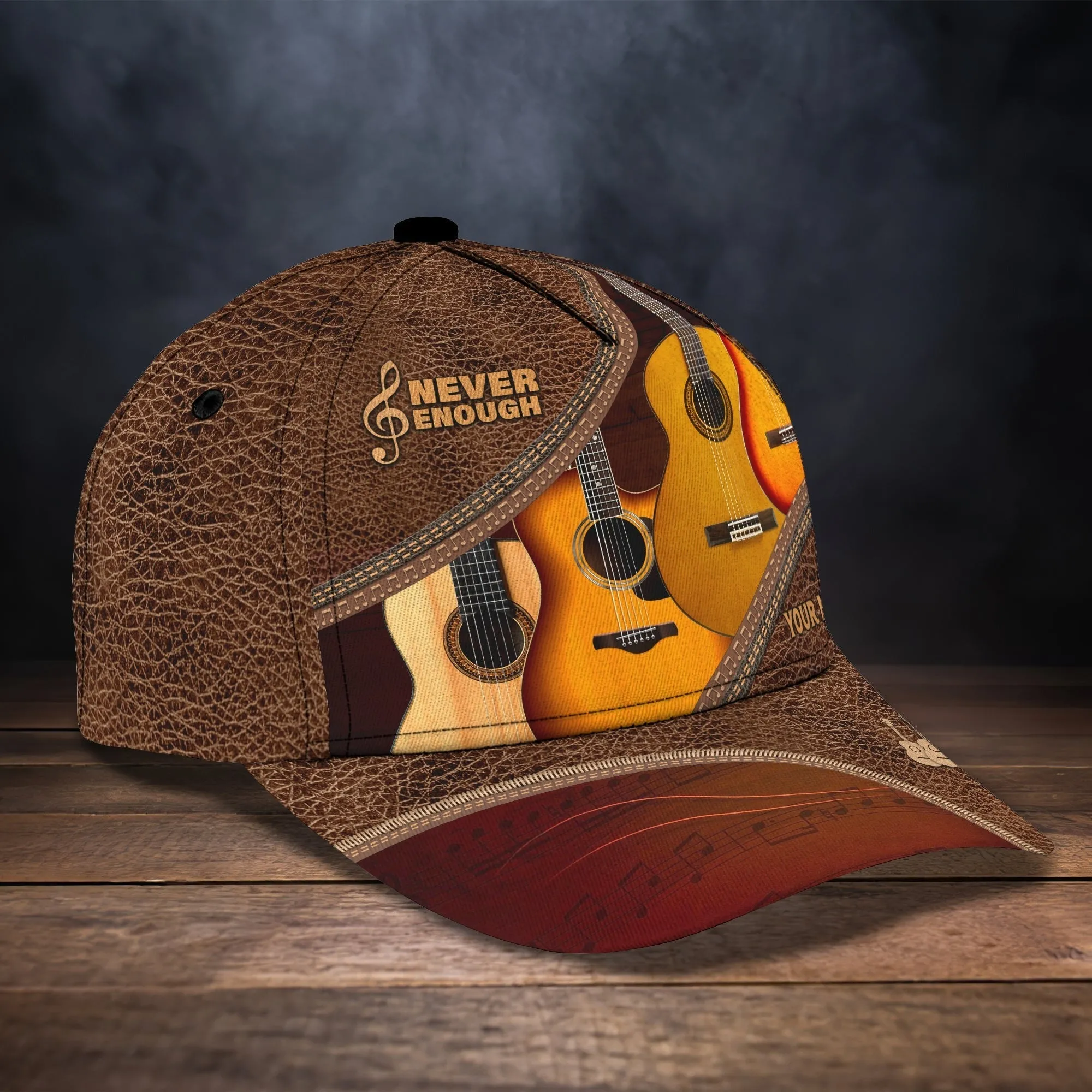 Baseball Cap For Guitar Lovers Classic Leather Old Man Gift Idea On Outdoor Activities Father Guitar Cap Hat