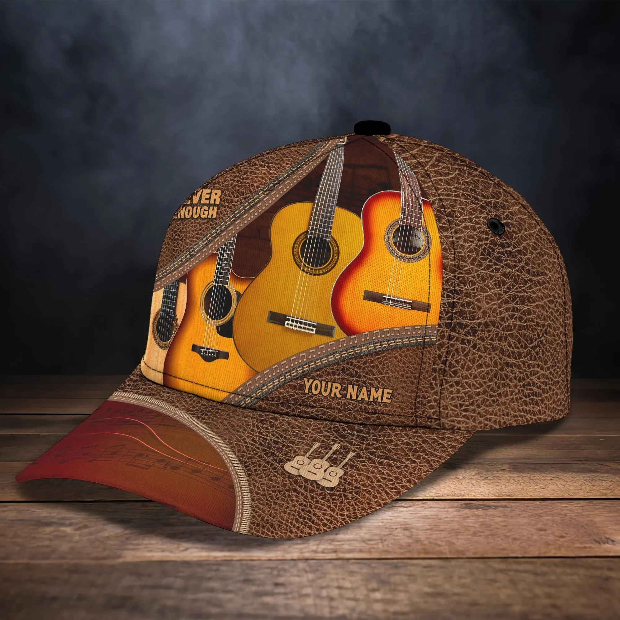 Baseball Cap For Guitar Lovers Classic Leather Old Man Gift Idea On Outdoor Activities Father Guitar Cap Hat