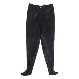 Bike Zipped Coating Denim Pants (Woman) Black Bike Zipped Coating Denim Pants (Woman) Black
