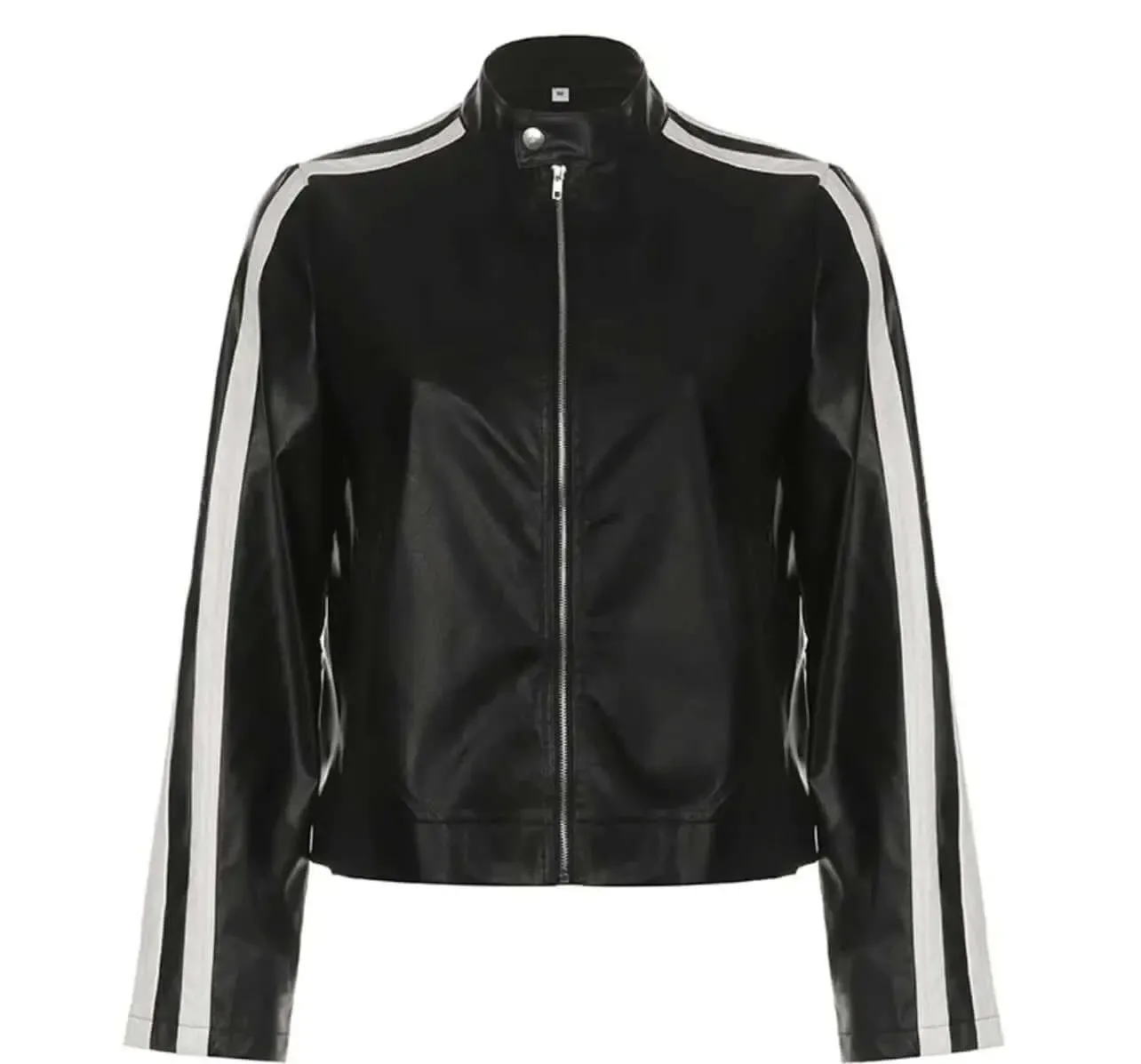 Black Leather Jacket | Motorcycle Coat Style