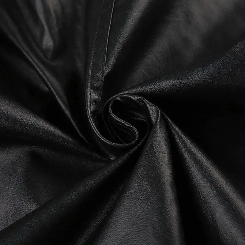 Black Leather Jacket | Motorcycle Coat Style