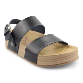 Blowfish Women's Marge Platform Sandal - Black Dyecut BF-7036-BLK