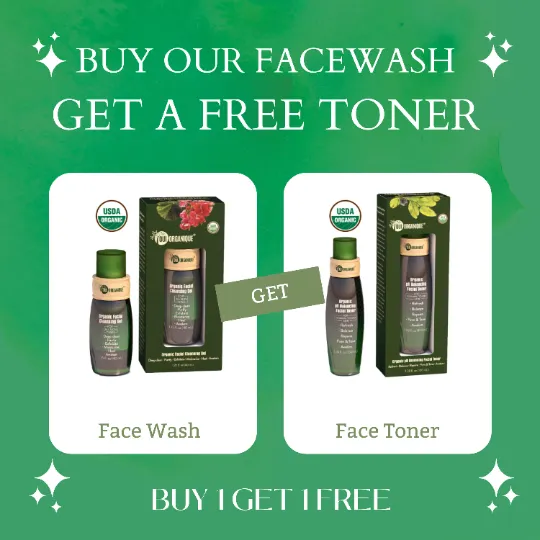 Buy one Organic Facial Cleansing Gel 100ml, and get one Organic pH balancing Facial Toner 40ml for free!!!