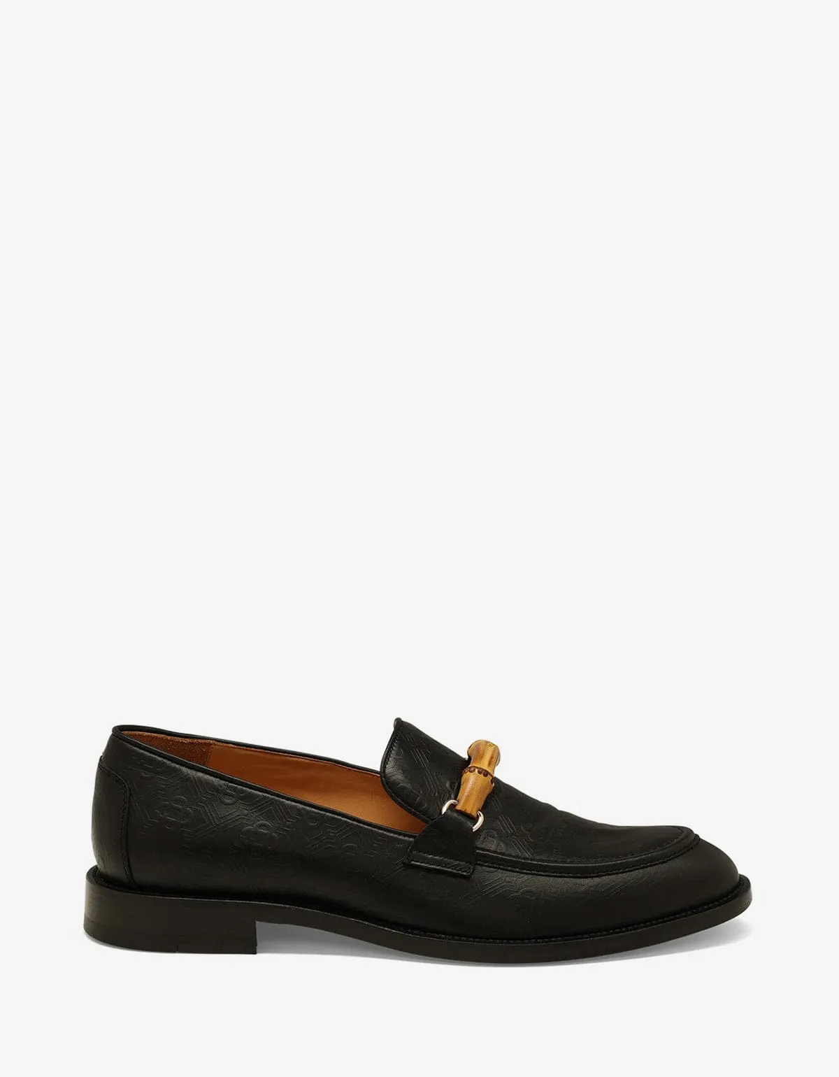 Casablanca Black Embossed Leather Loafer