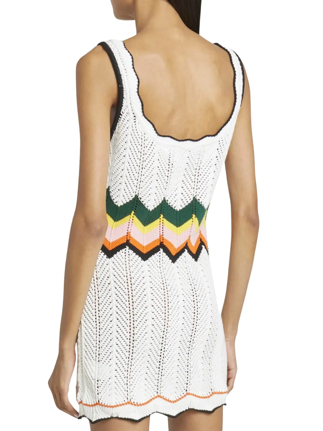 Casablanca CHEVRON LACE DRESS