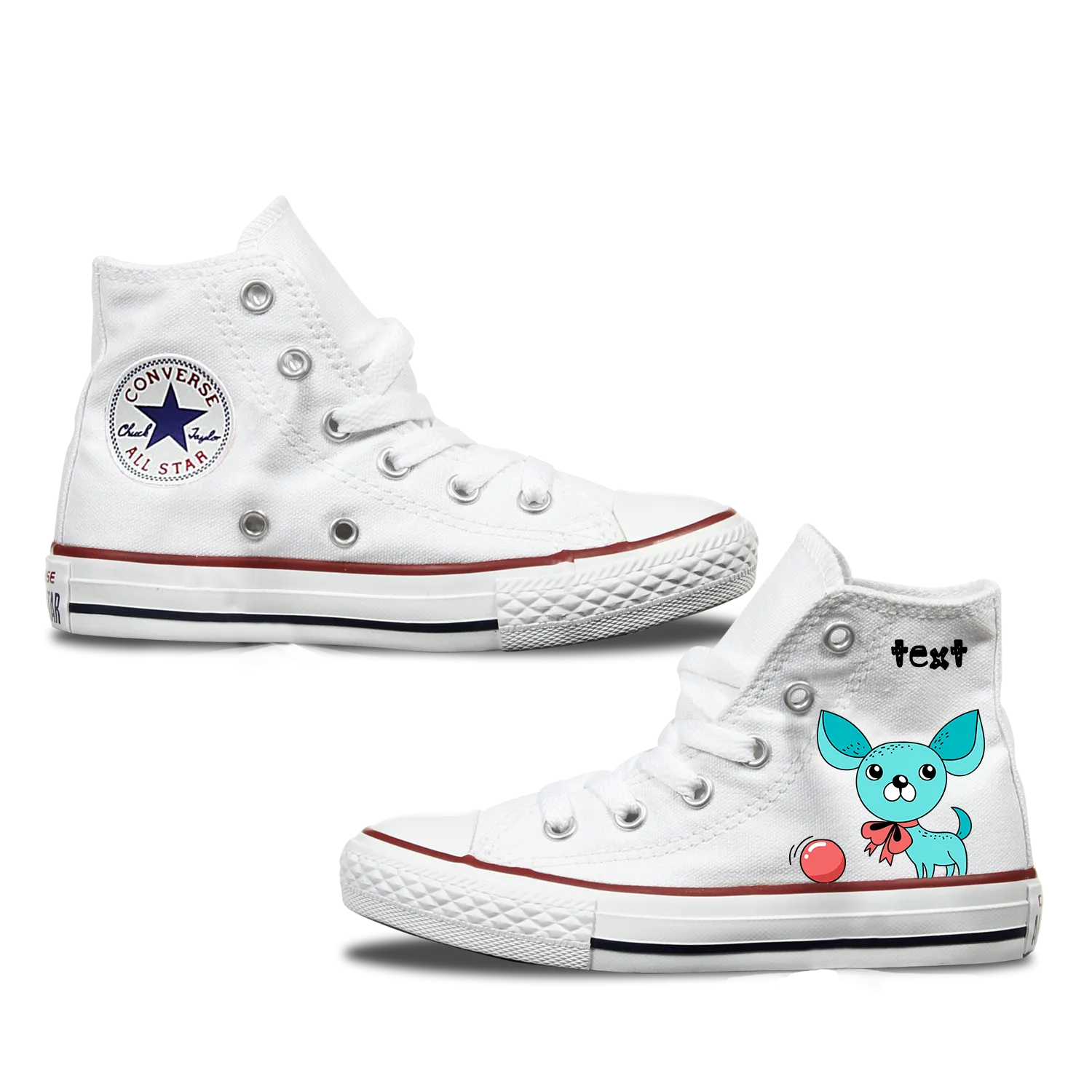 Chihuahua Kids Personalised Converse