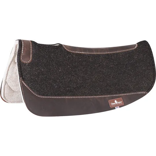 Classic Equine ESP Barrel Felt Saddle Pad Black 28" x 28"