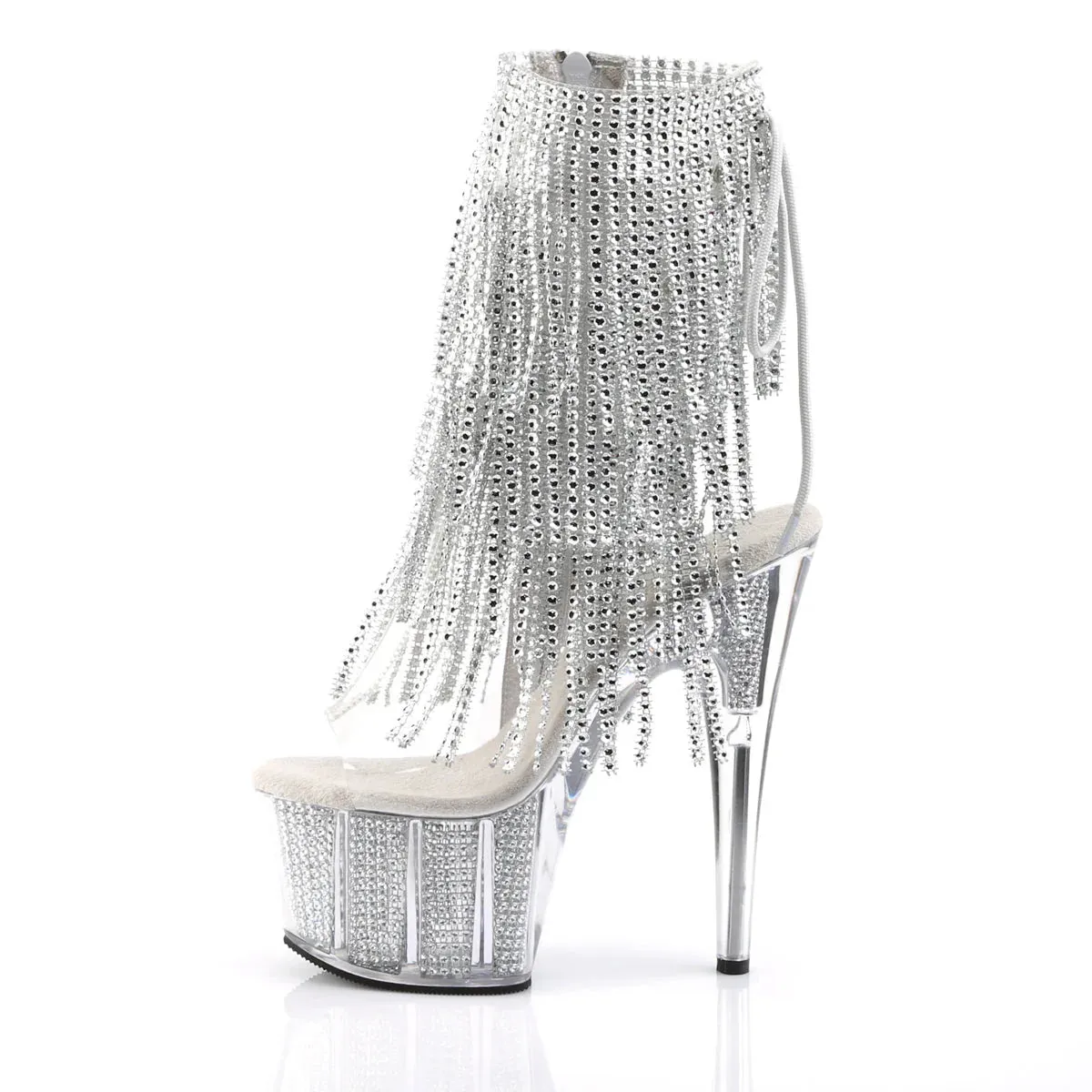 Clear/Silver Heel