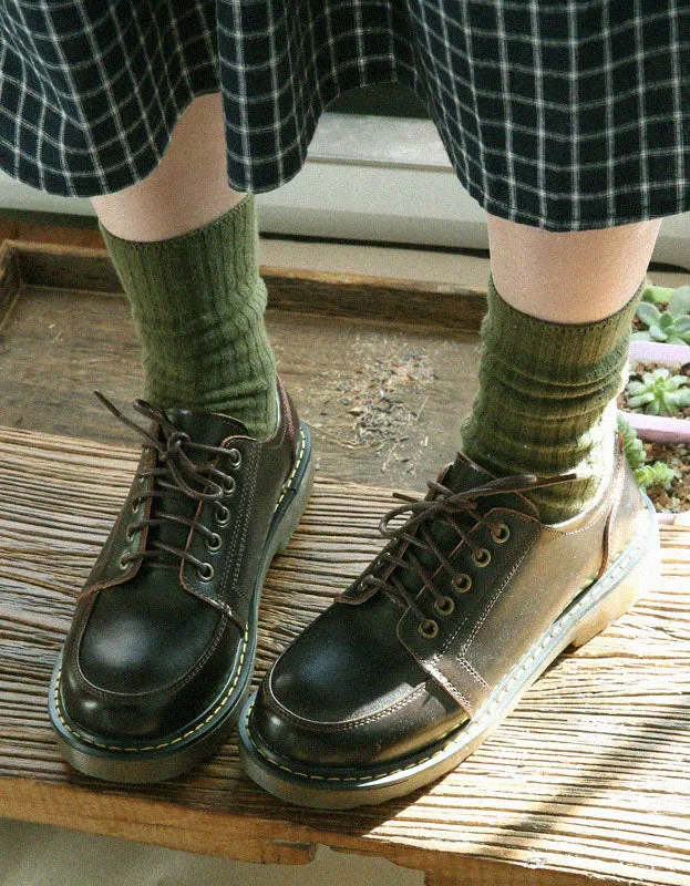 Comfortable Soles Lace-up Mary Janes 35- 41