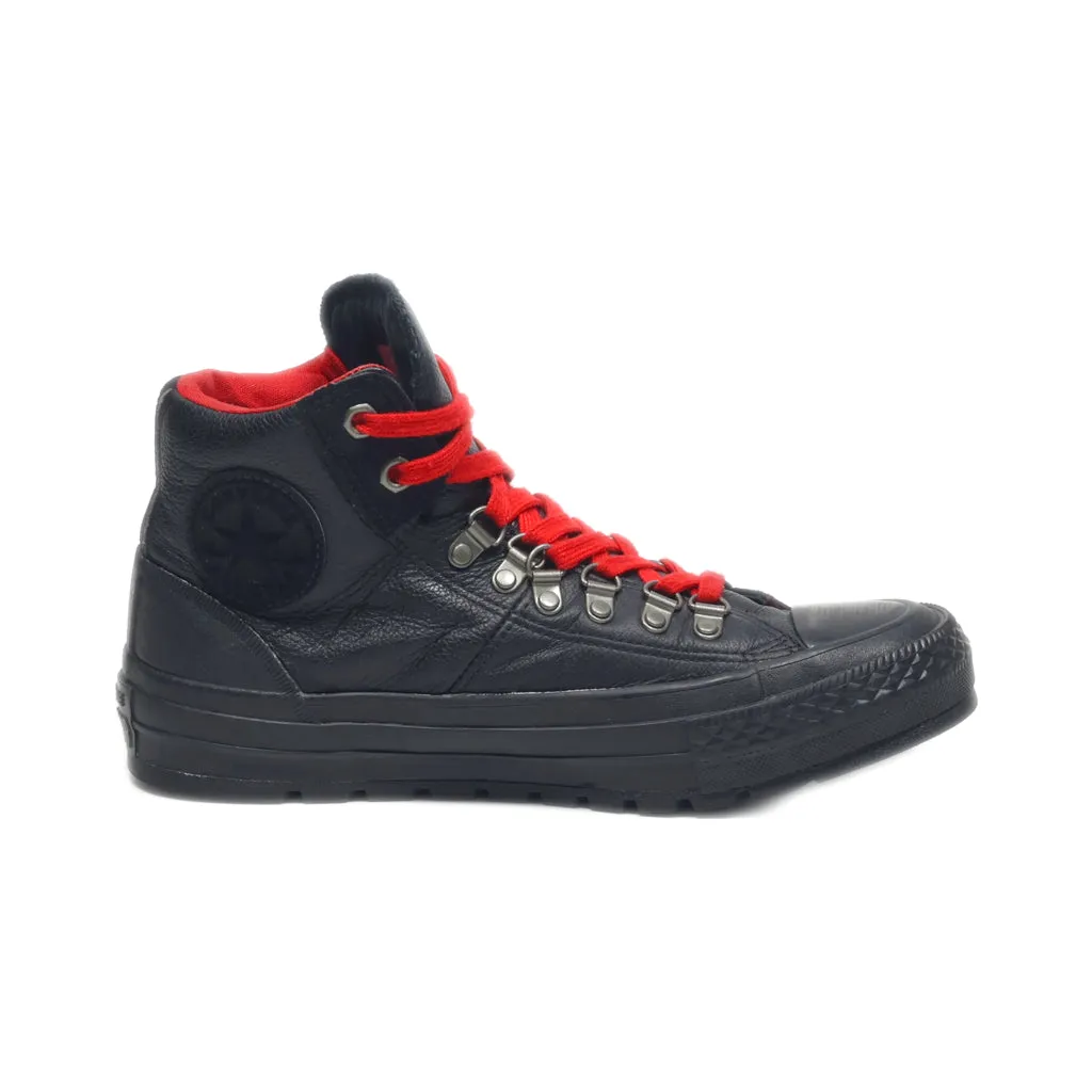 Converse High-Top Sneakers Leather Black Colour For Women
