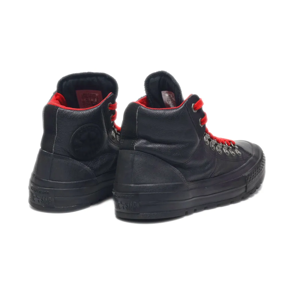 Converse High-Top Sneakers Leather Black Colour For Women
