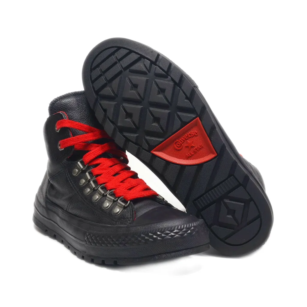 Converse High-Top Sneakers Leather Black Colour For Women