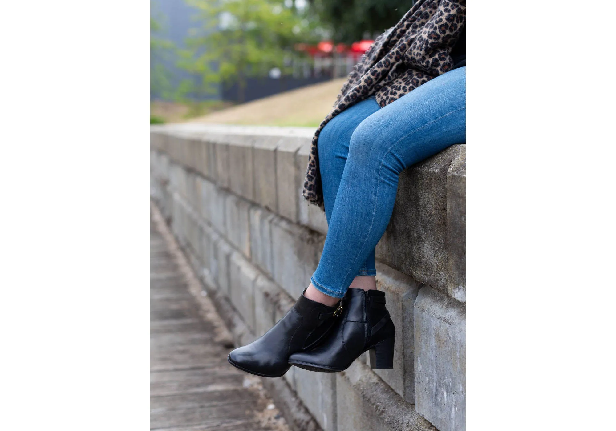 Dazzani Lucie Womens Comfort Leather Heel Ankle Boots Made In Brazil