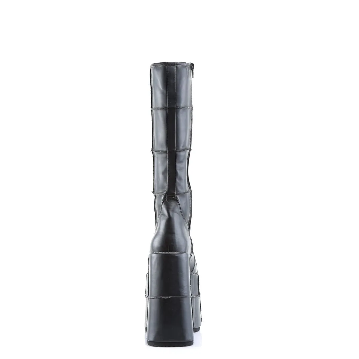 Demonia STACK-301 | Black Vegan Leather Unisex Boots