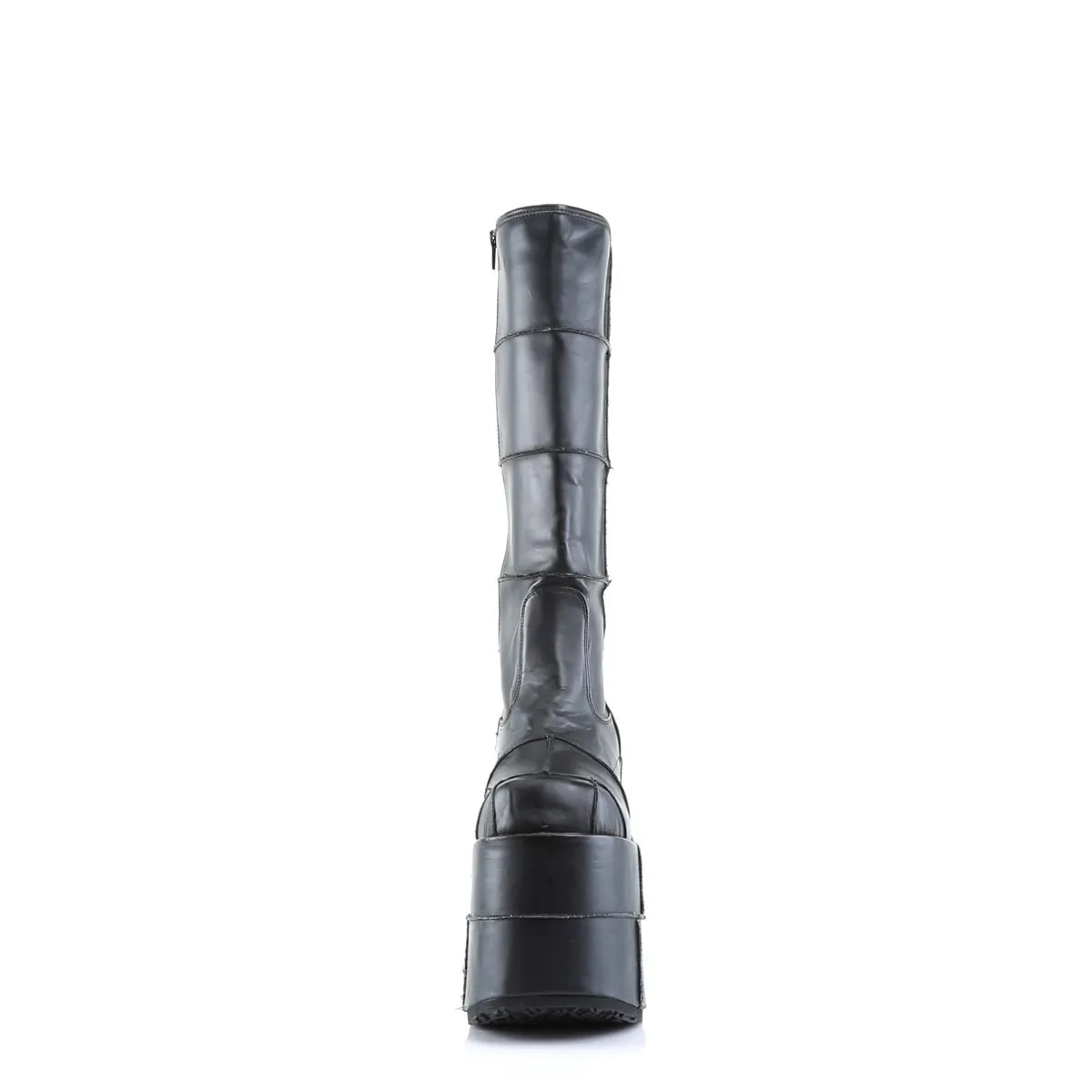 Demonia STACK-301 | Black Vegan Leather Unisex Boots