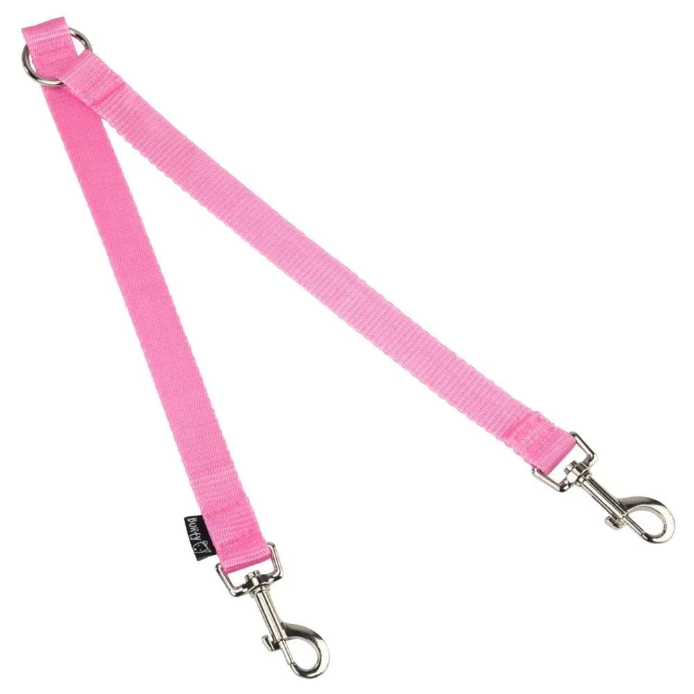 Double Dog Lead Splitter with Clip for Collar Harness