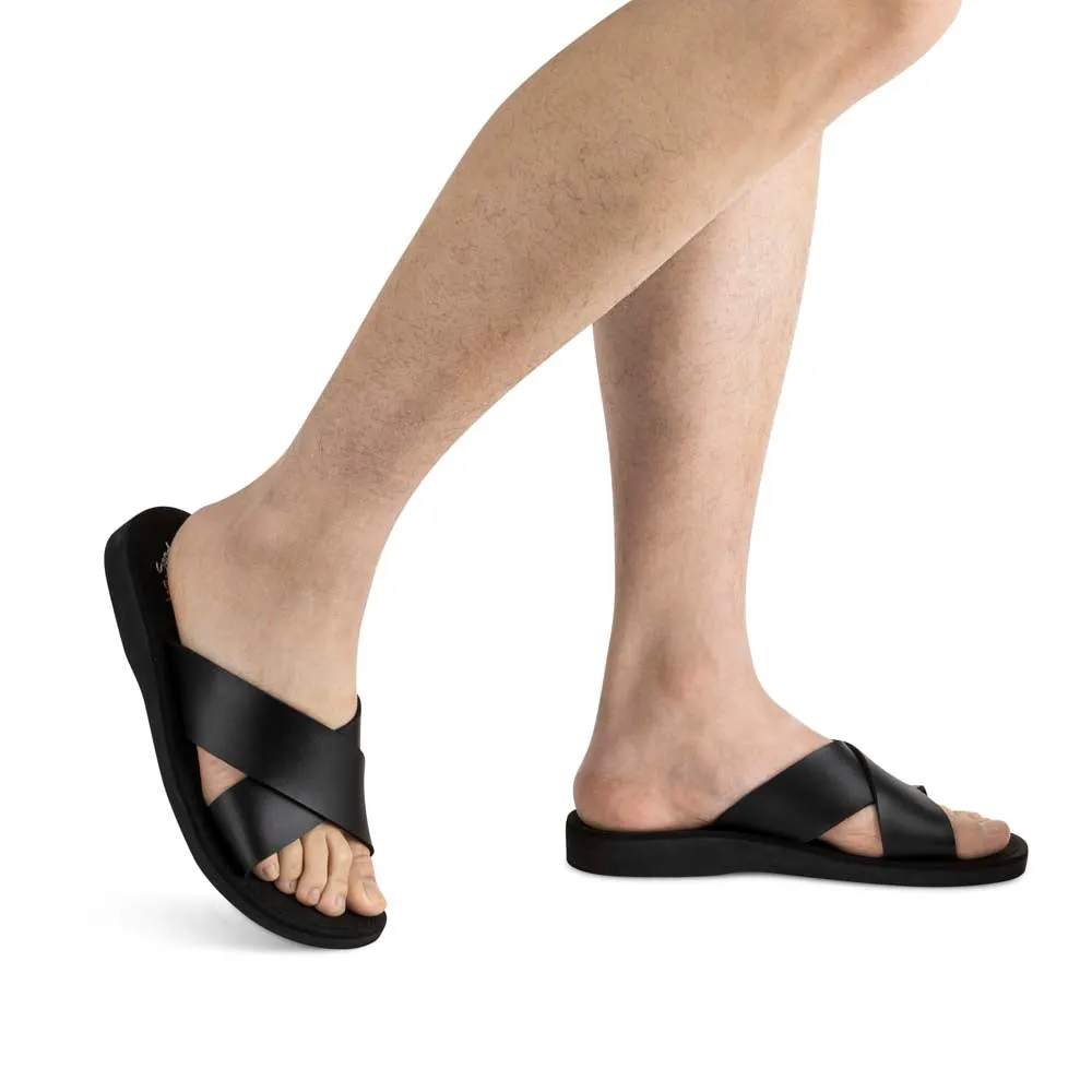 Elan Vegan - Leather Alternative Sandal | Black