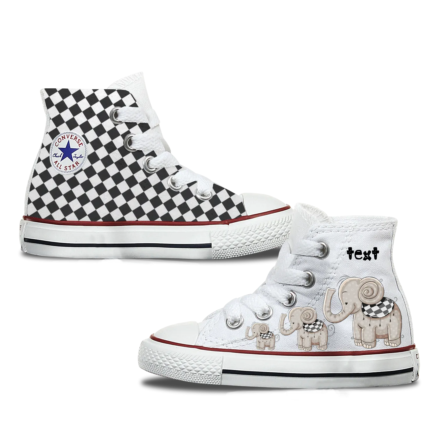 Elephant Kids Personalised Converse