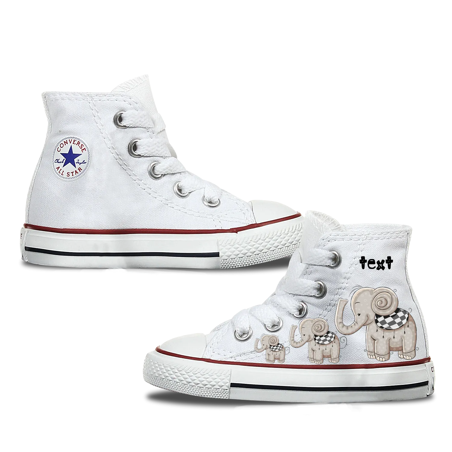 Elephant Kids Personalised Converse