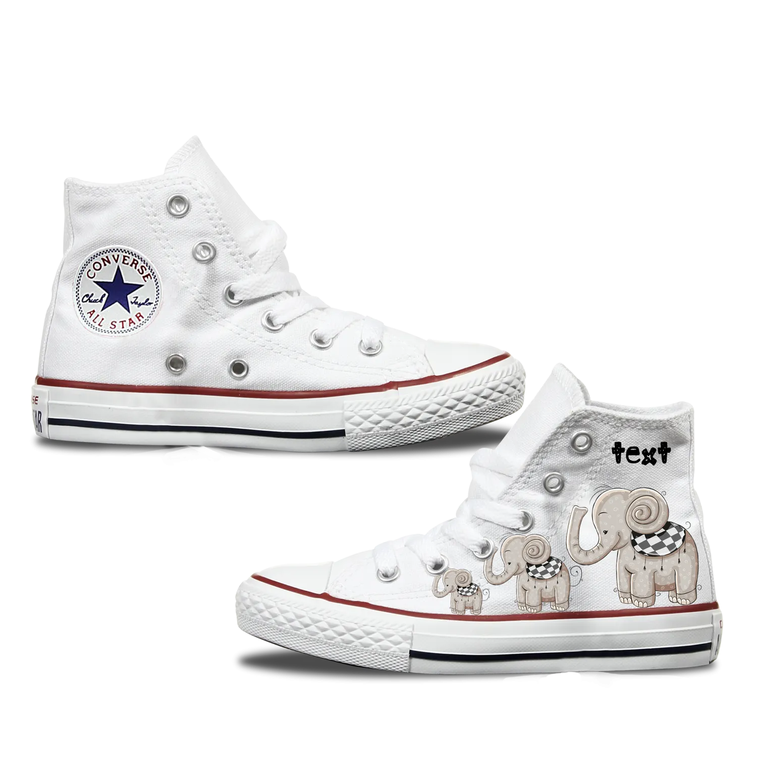 Elephant Kids Personalised Converse