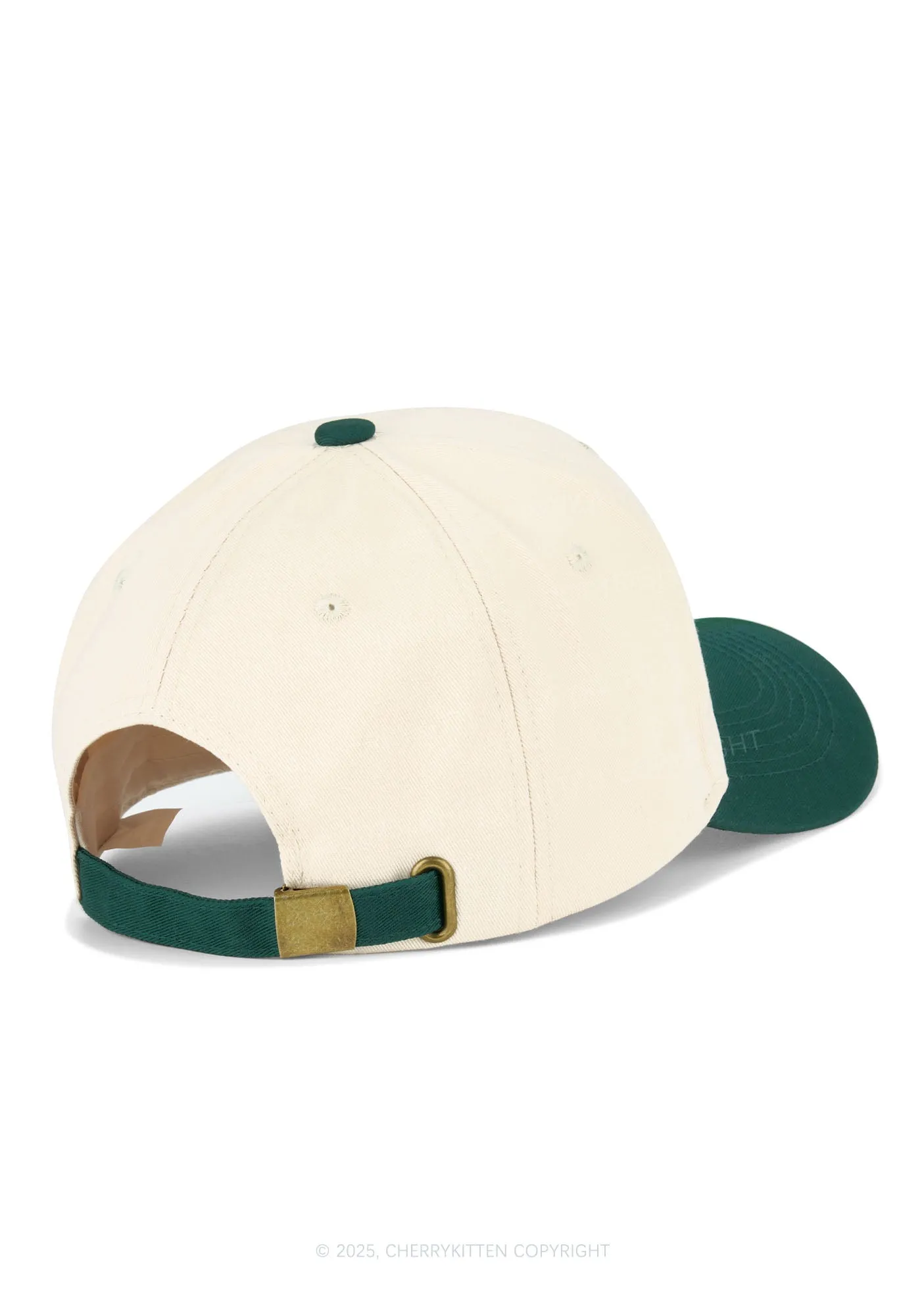 Embroidered Mean Lesbian Pride Y2K Color Block Baseball Cap Cherrykitten