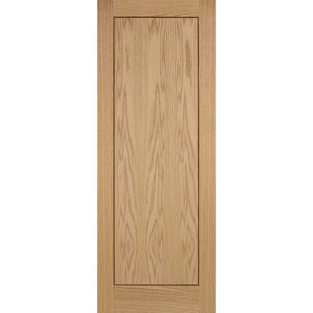 Four Folding Doors & Frame Kit - 1 Panel Inlay Flush Oak 3 1 - Prefinished