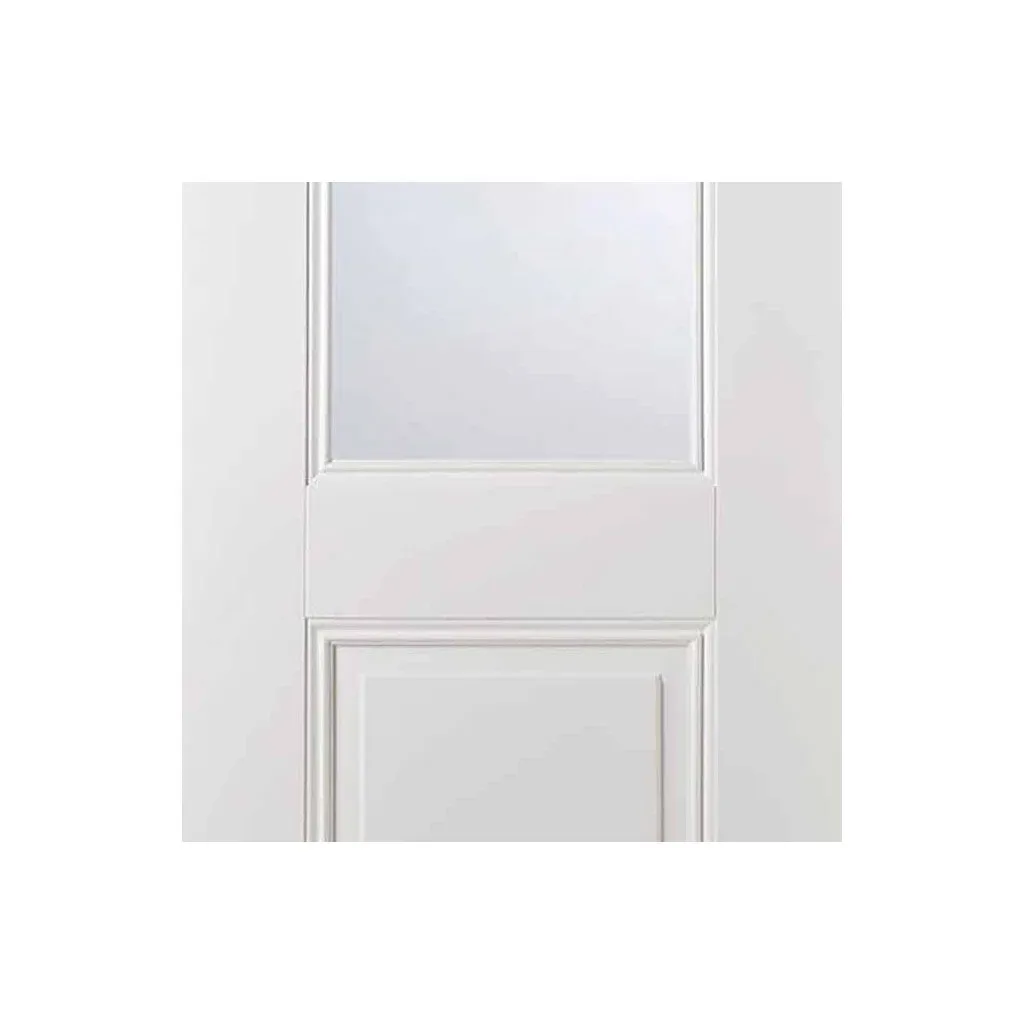 Four Folding Doors & Frame Kit - Arnhem 1 Pane 1 Panel 2 2 - Clear Glass - White Primed