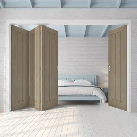Four Folding Doors & Frame Kit - Belize Light Grey 3 1 - Prefinished