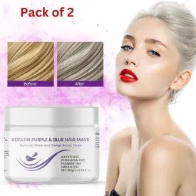 Keratin Purple and Blue Hair Mask 100g (BUY 1 GET 1 FREE)