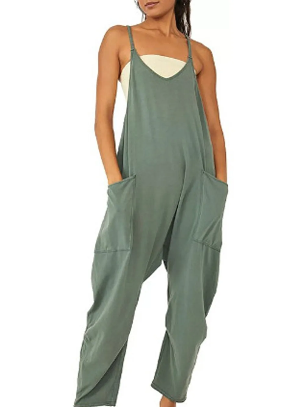 LAST DAY 70% OFFWide Leg Jumpsuit with Pockets (Buy 2 Get 25%off&Free Shipping)