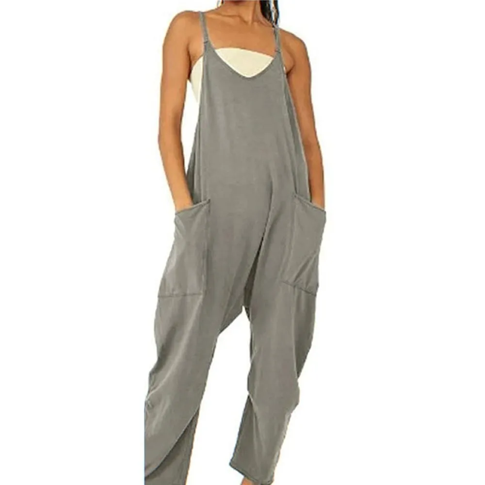 LAST DAY 70% OFFWide Leg Jumpsuit with Pockets (Buy 2 Get 25%off&Free Shipping)