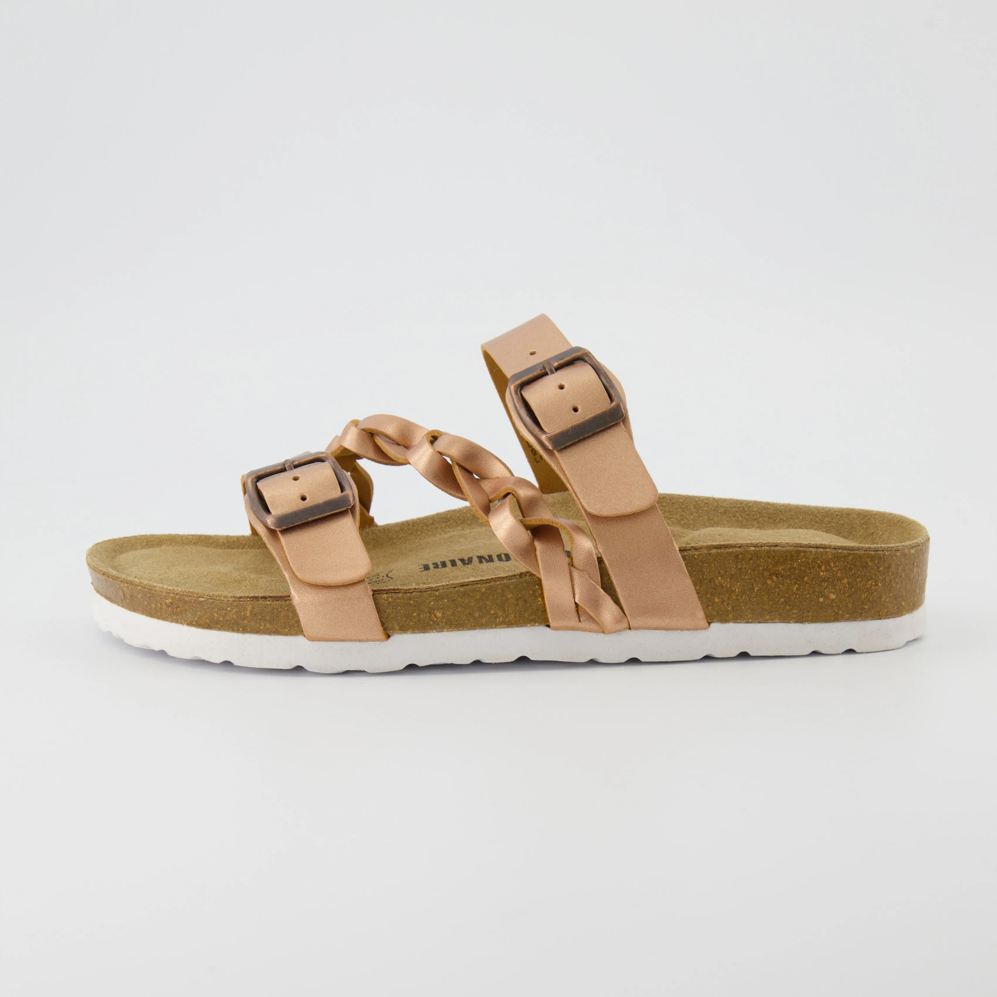 Lizzy Cork Footbed Sandal Metallics