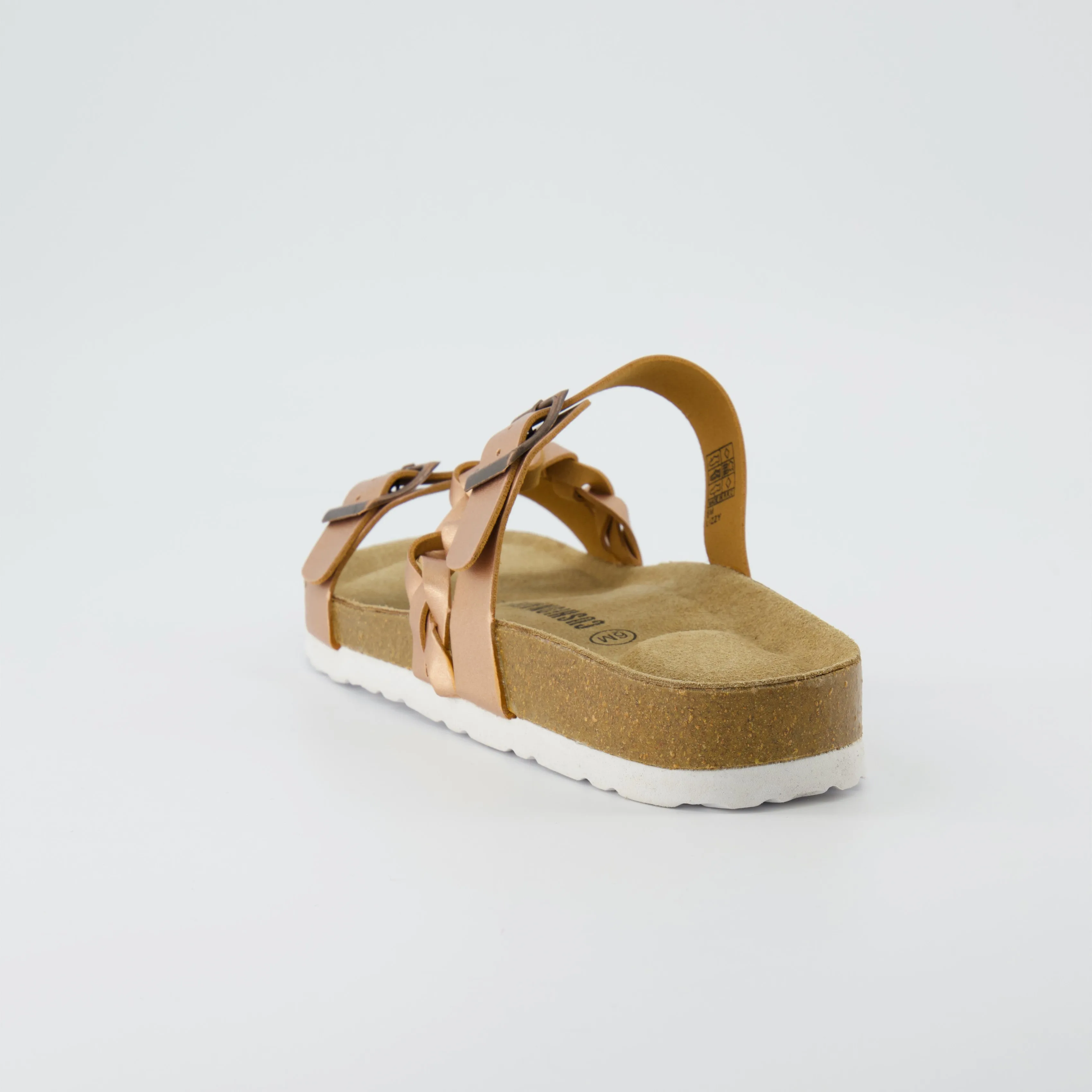Lizzy Cork Footbed Sandal Metallics