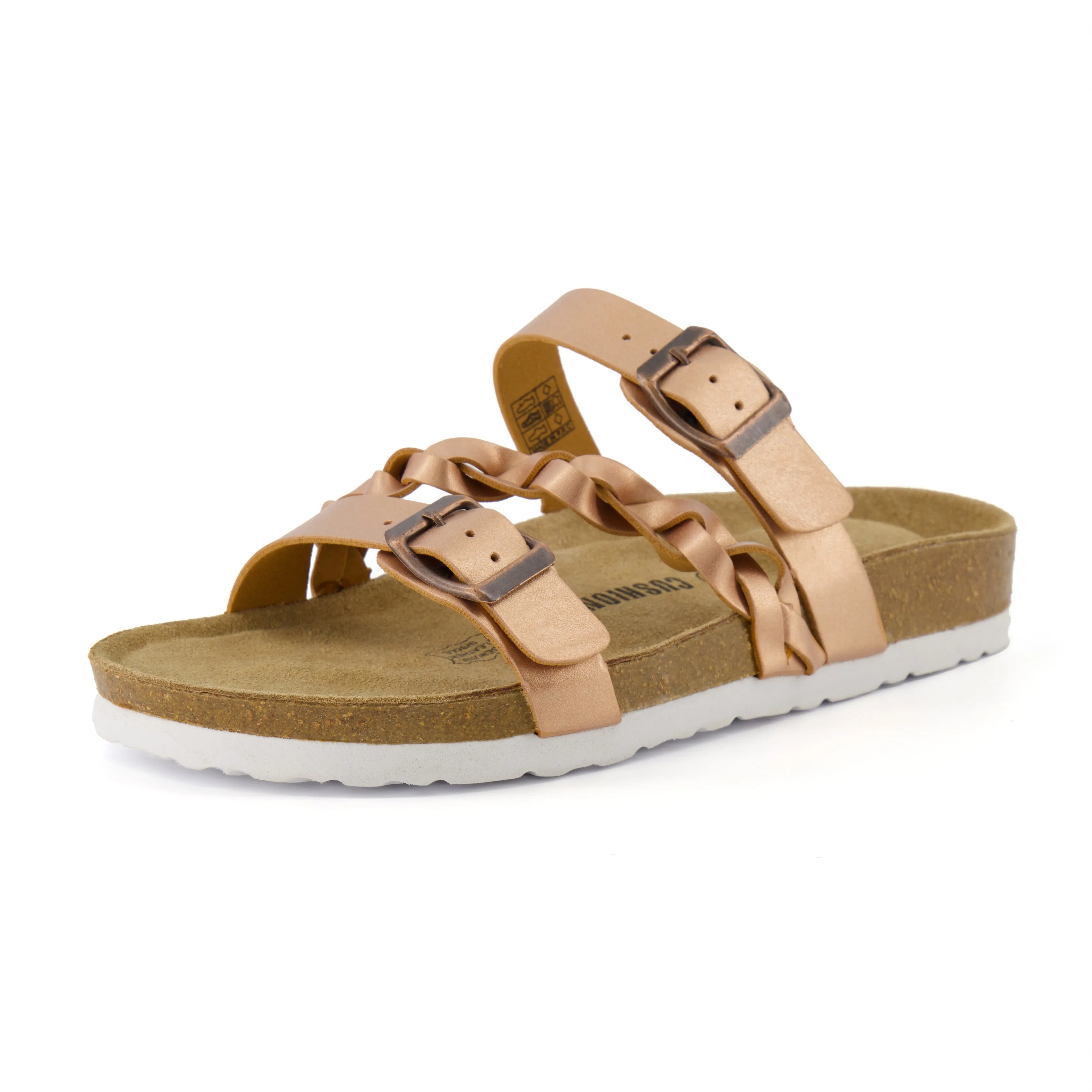 Lizzy Cork Footbed Sandal Metallics